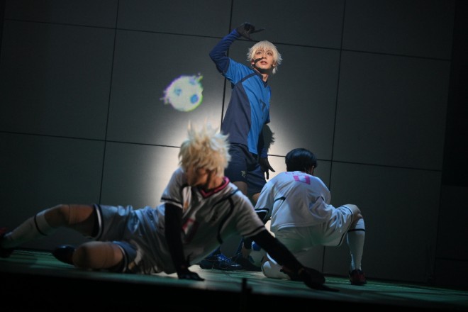 A scene from the final rehearsal of Blue Lock 4th STAGE